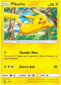 Pikachu Pokémon TCG card art