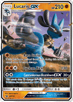 Lucario-GX 100, SM Black Star Promos