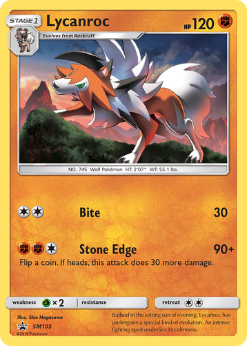 Lycanroc 105, SM Black Star Promos