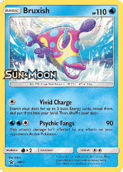 Bruxish Pokémon TCG card art