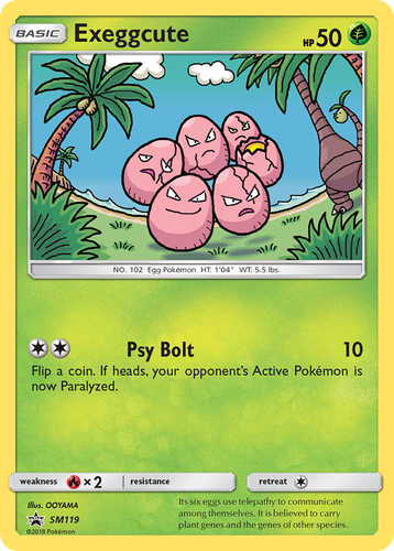 Exeggcute 119, SM Black Star Promos