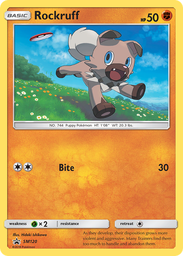 Rockruff 120, SM Black Star Promos