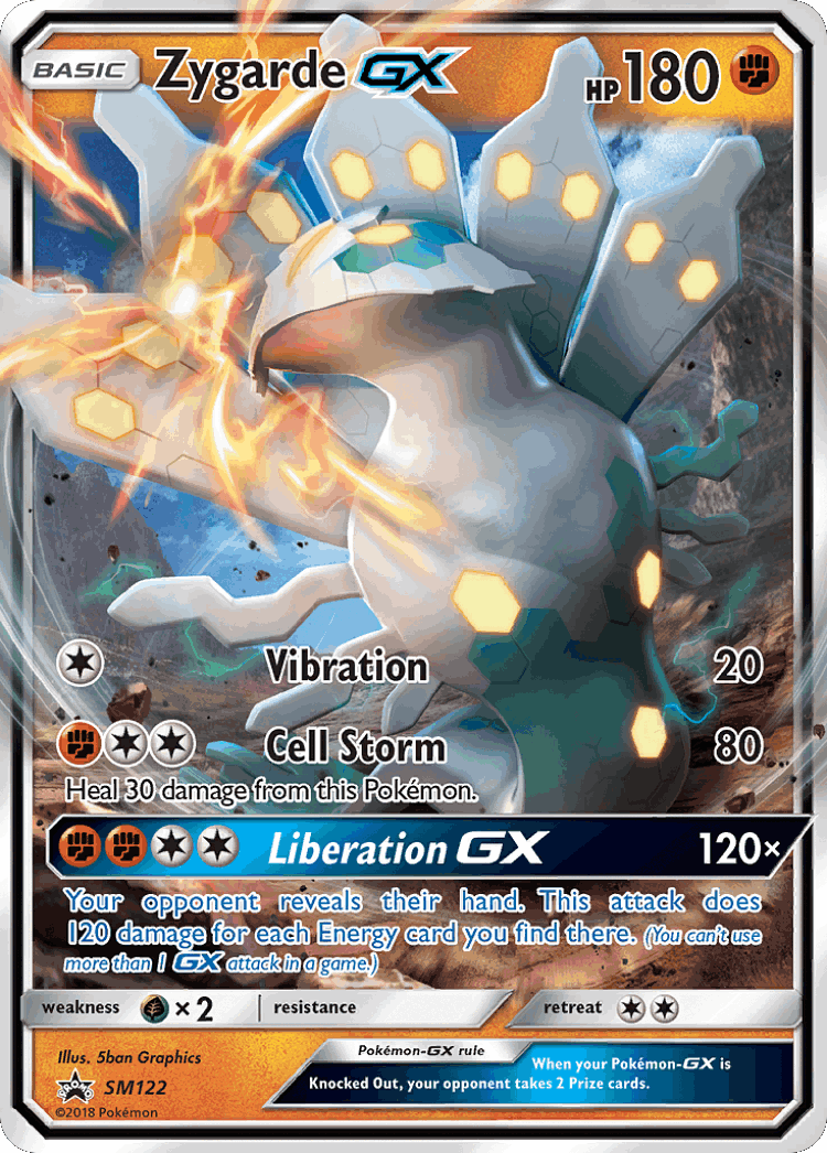 Zygarde-GX #122 from SM Black Star Promos - Promo - Illustrated by 5ban Graphics