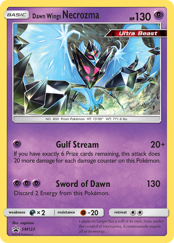 Dawn Wings Necrozma 123, SM Black Star Promos