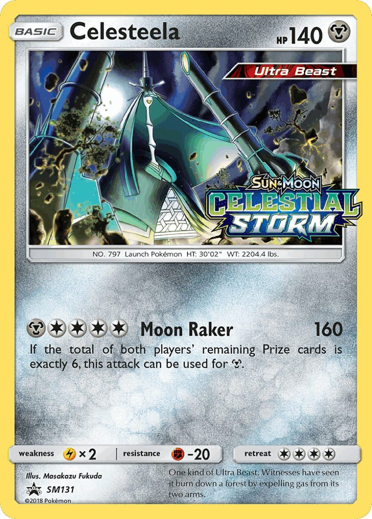 Celesteela #131 from SM Black Star Promos - Promo - Illustrated by Masakazu Fukuda