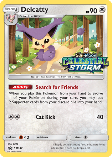 Delcatty 132, SM Black Star Promos