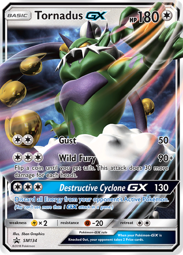 Tornadus-GX 134, SM Black Star Promos