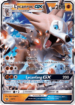 Lycanroc-GX Pokémon TCG card art