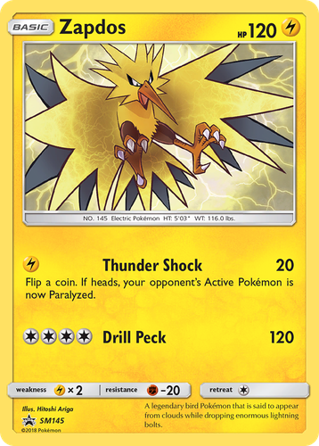 Zapdos 145, SM Black Star Promos