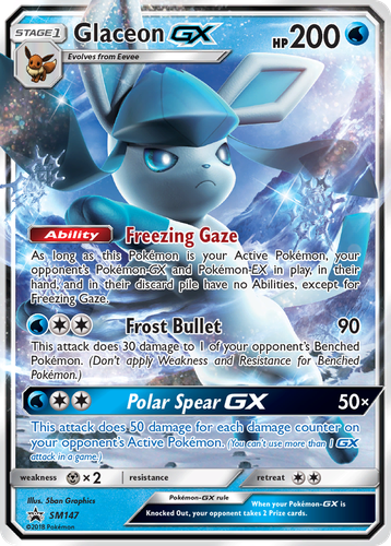 Glaceon-GX 147, SM Black Star Promos