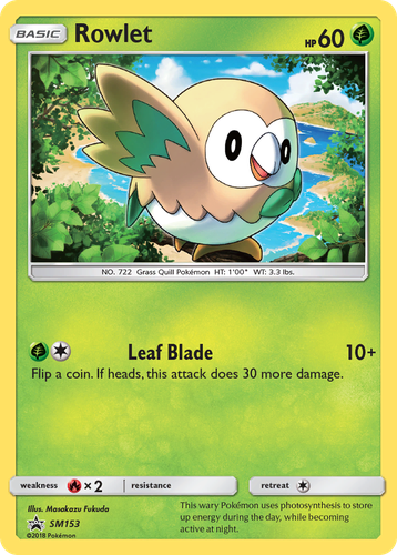 Rowlet 153, SM Black Star Promos