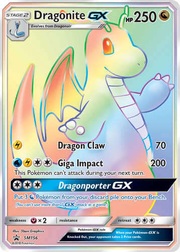 Dragonite-GX 156, SM Black Star Promos