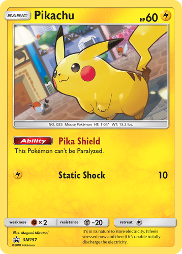 Pikachu 157, SM Black Star Promos