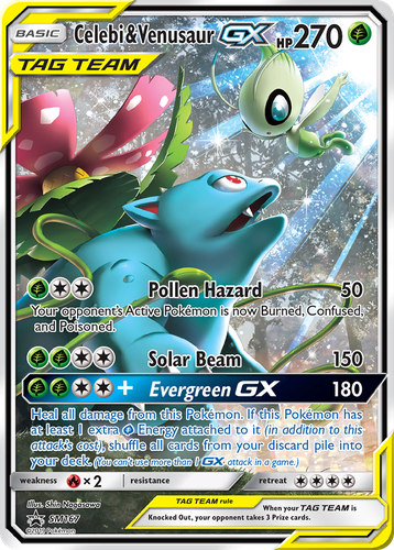 Celebi & Venusaur-GX 167, SM Black Star Promos