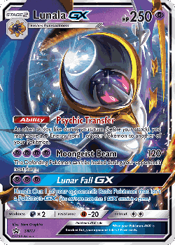Lunala-GX Pokémon TCG card art