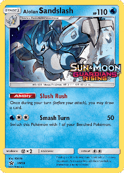 Alolan Sandslash Pokémon TCG card art