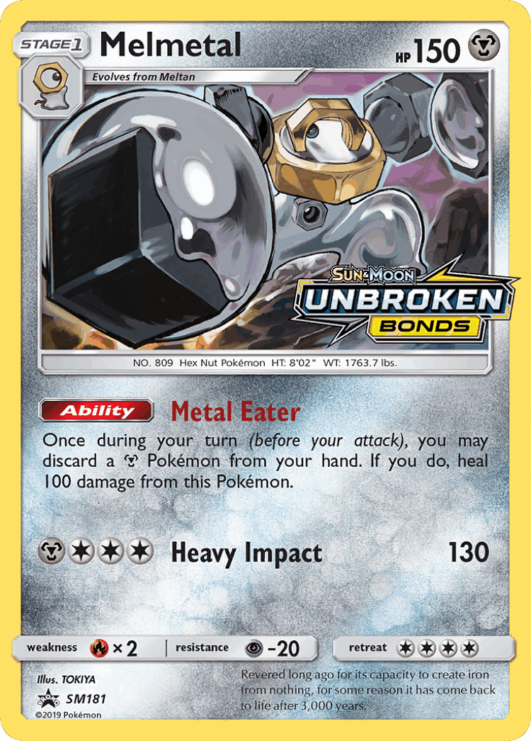 Melmetal #181 from SM Black Star Promos - Promo - Illustrated by TOKIYA