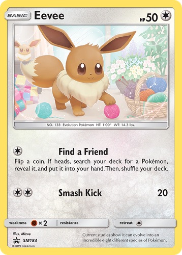 Eevee 184, SM Black Star Promos