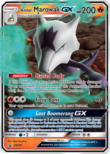 Alolan Marowak-GX 187, SM Black Star Promos