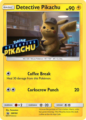 Detective Pikachu 190, SM Black Star Promos
