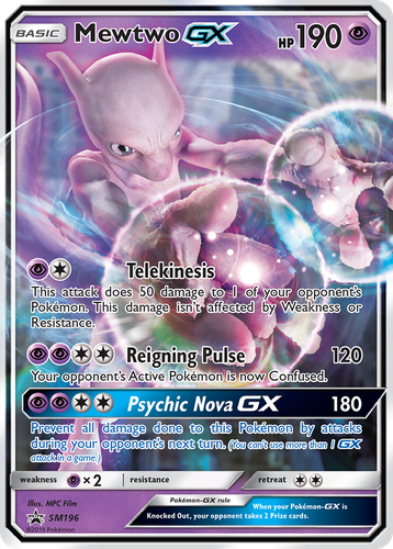 Mewtwo-GX 196, SM Black Star Promos