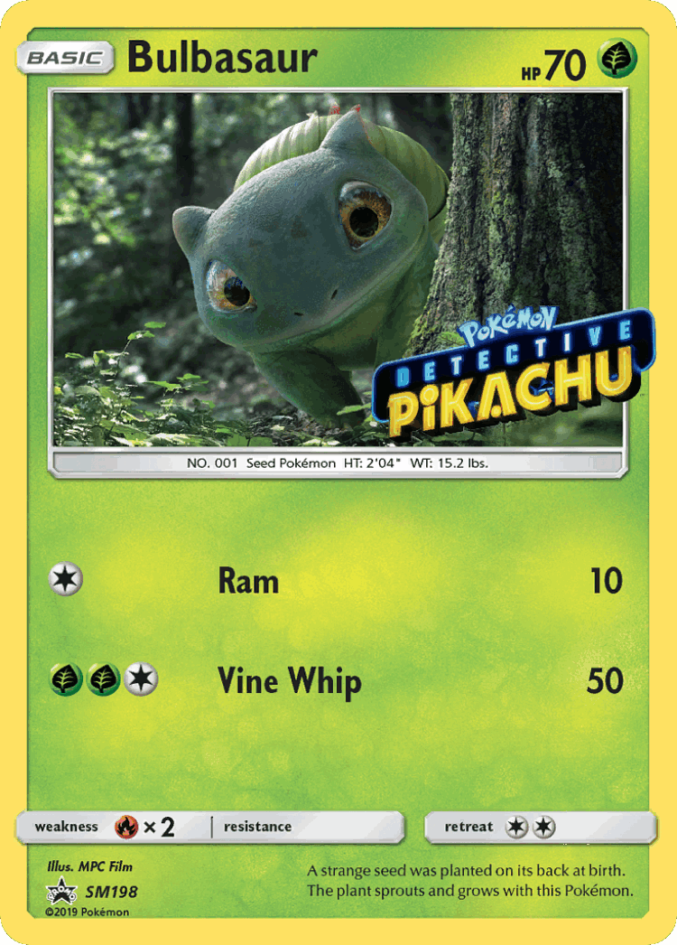 Bulbasaur #198 from SM Black Star Promos - Promo - Illustrated by MPC Film