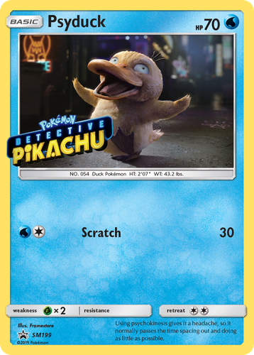 Psyduck #199 from SM Black Star Promos - Promo - Illustrated by Framestore