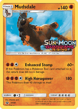 Mudsdale Pokémon TCG card art