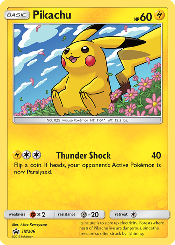 Pikachu 206, SM Black Star Promos
