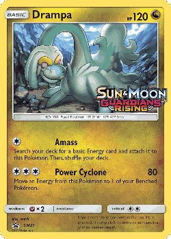 Drampa Pokémon TCG card art