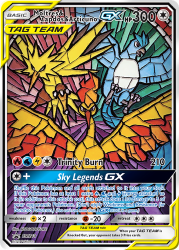 Moltres & Zapdos & Articuno-GX 210, SM Black Star Promos