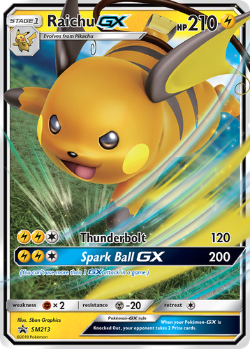 Raichu-GX 213, SM Black Star Promos