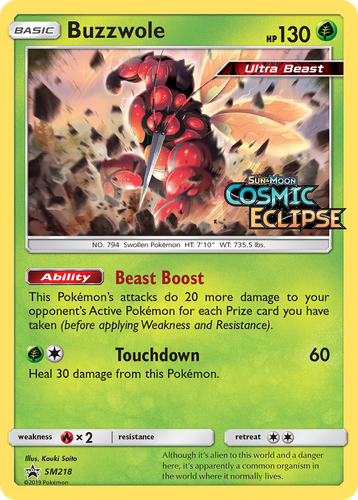 Buzzwole 218, SM Black Star Promos