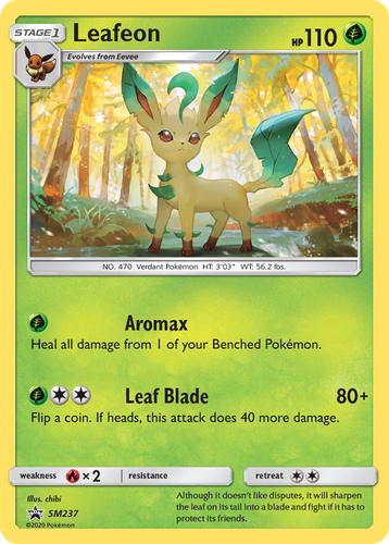 Leafeon 237, SM Black Star Promos