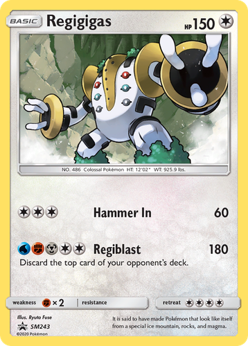 Regigigas 243, SM Black Star Promos