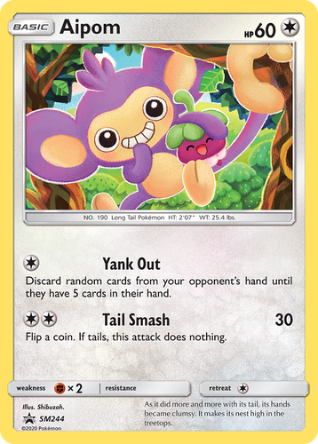 Aipom 244, SM Black Star Promos