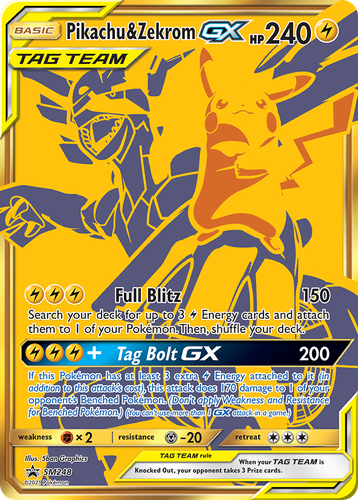 Pikachu & Zekrom-GX 248, SM Black Star Promos