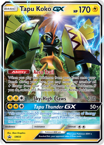 Tapu Koko-GX 33, SM Black Star Promos