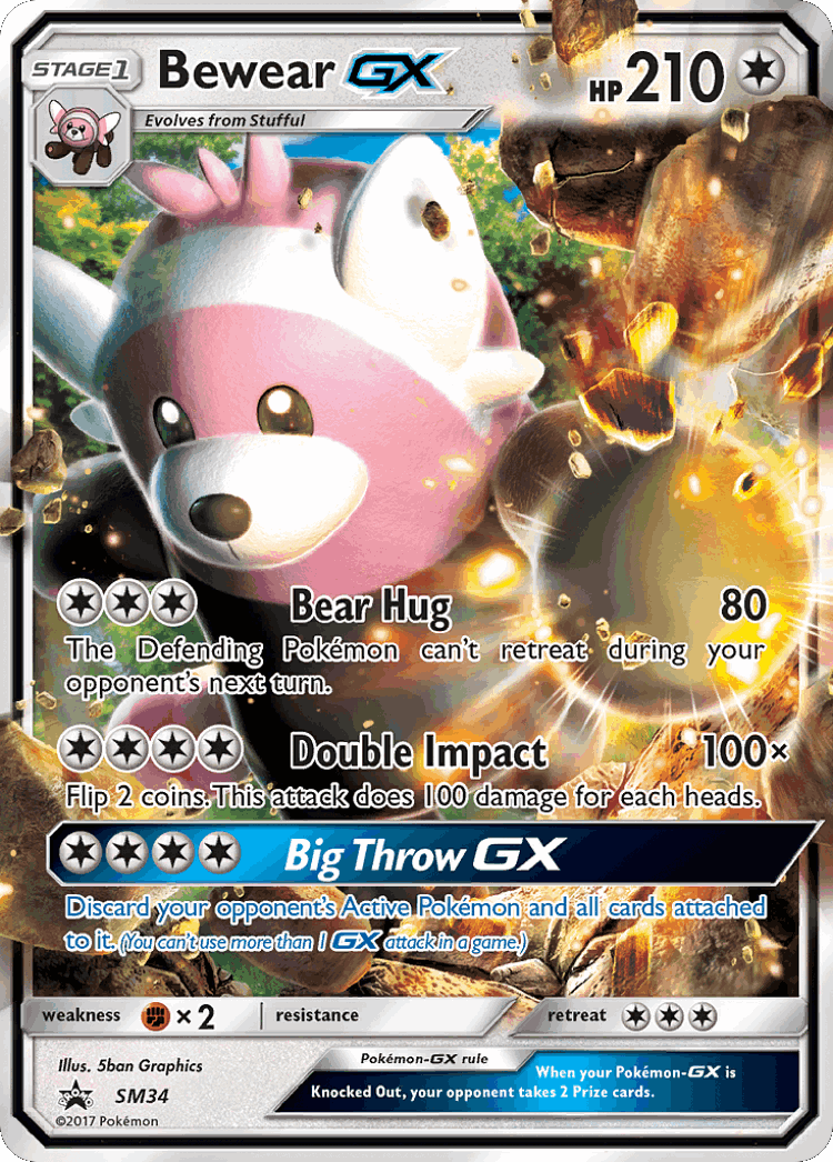 Bewear-GX #34 from SM Black Star Promos - Promo - Illustrated by 5ban Graphics