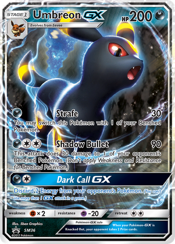 Umbreon-GX 36, SM Black Star Promos