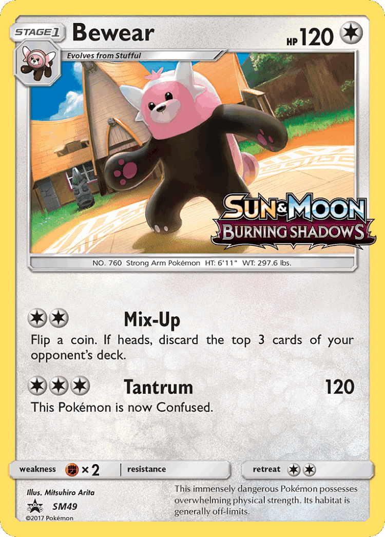 Bewear #49 from SM Black Star Promos - Promo - Illustrated by Mitsuhiro Arita