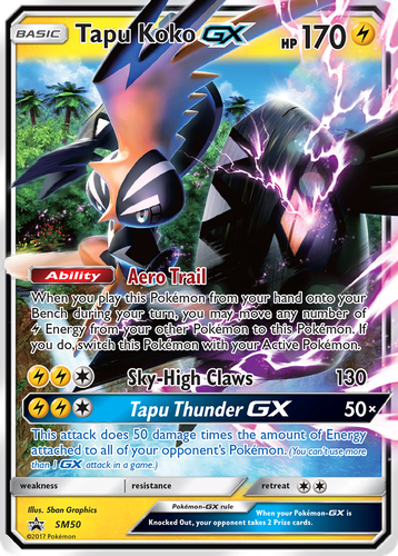 Tapu Koko-GX 50, SM Black Star Promos