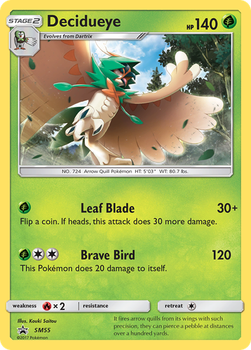 Decidueye 55, SM Black Star Promos