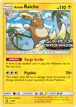 Alolan Raichu 72, SM Black Star Promos
