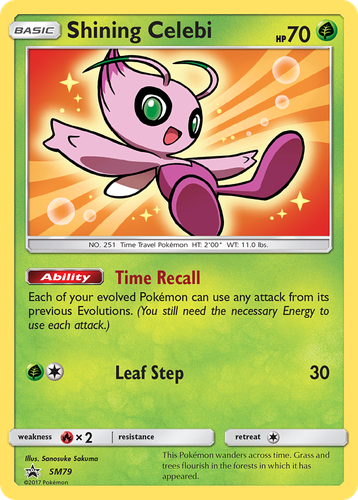Shining Celebi 79, SM Black Star Promos