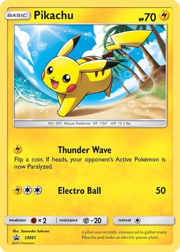 Pikachu 81, SM Black Star Promos