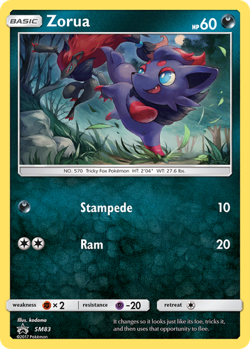 Zorua 83, SM Black Star Promos