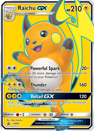 Raichu-GX 90, SM Black Star Promos