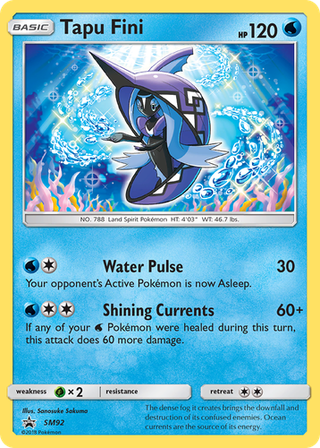 Tapu Fini 92, SM Black Star Promos