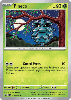 Pineco Pokémon TCG card art